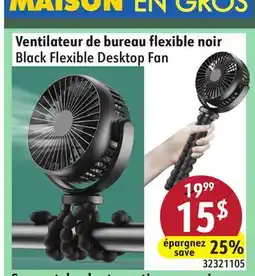 Sushi Shop Black Flexible Desktop Fan offer