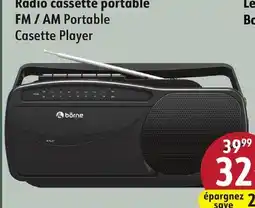 Sushi Shop BORNE FM / AM Portable Casette Player offer