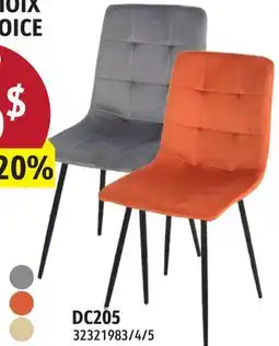 Sushi Shop DC205 VELVET DINING CHAIR WITH METAL LEGS offer