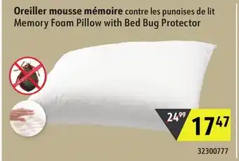 Sushi Shop Memory Foam Pillow with Bed Bug Protector offer