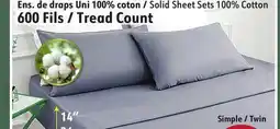 Sushi Shop Solid Sheet Sets 100% Cotton 600 Fils Simple/Twin offer