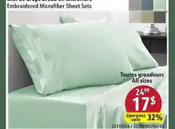 Sushi Shop Embroidered Microfiber Sheet Sets offer