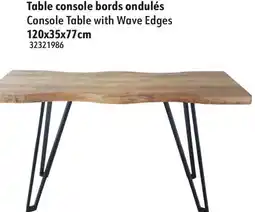 Sushi Shop Console Table with Wave Edges offer