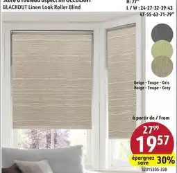 Sushi Shop BLACKOUT Linen Look Roller Blind offer