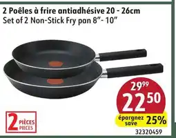 Sushi Shop Set of 2 Non-Stick Fry pan 8- 10 offer