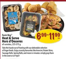 Farm Boy Farm Boy Heat & Serve Hors d'Oeuvres offer