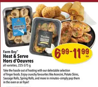 Farm Boy Farm Boy Heat & Serve Hors d'Oeuvres offer