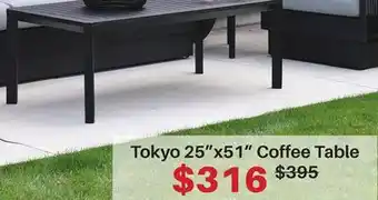 Dot Furniture Tokyo 25x51 Coffee Table offer