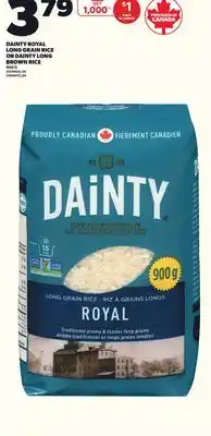 Loblaws DAINTY ROYAL LONG GRAIN RICE OR DAINTY LONG BROWN RICE, 900 G offer