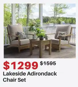 Dot Furniture Lakeside Adirondack Chair Set offer