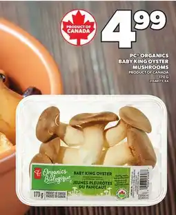 Loblaws PC ORGANICS BABY KING OYSTER MUSHROOMS, 170 G offer