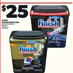 Loblaws FINISH DISHWASHER TABS, 60-105'S offer