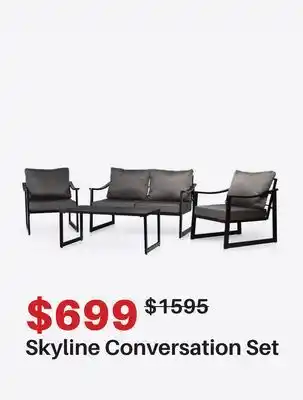 Dot Furniture Skyline Conversation Set offer