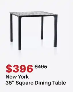 Dot Furniture New York 35 Square Dining Table offer