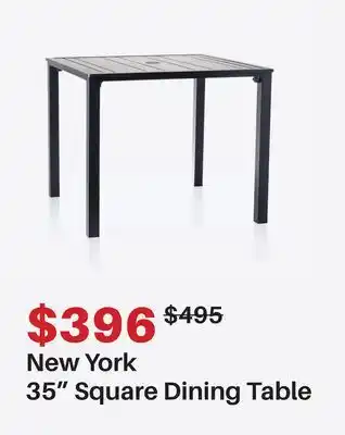 Dot Furniture New York 35 Square Dining Table offer