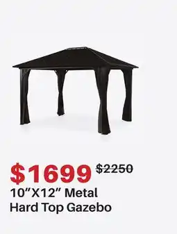 Dot Furniture 10X12 Metal Hard Top Gazebo offer