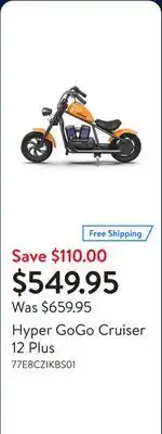 Walmart Hyper GoGo Cruiser 12 Plus offer