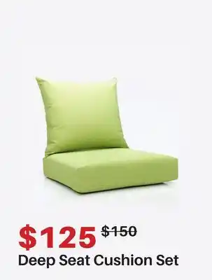 Dot Furniture Deep Seat Cushion Set offer