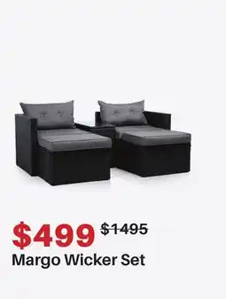 Dot Furniture Margo Wicker Set offer