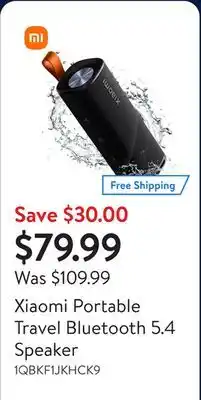 Walmart Xiaomi Portable Travel Bluetooth 5.4 Speaker offer