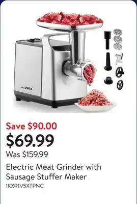 Walmart Electric Meat Grinder with Sausage Stuffer Maker offer