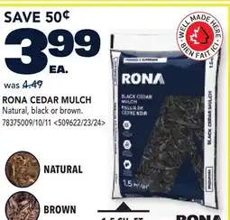 RONA RONA CEDAR MULCH offer