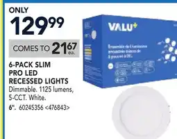 RONA 6-PACK SLIM PRO LED RECESSED LIGHTS offer