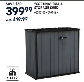 RONA CORTINA SMALL STORAGE SHED offer