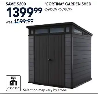RONA CORTINA GARDEN SHED offer