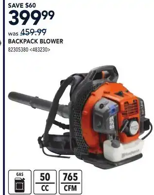 RONA BACKPACK BLOWER offer