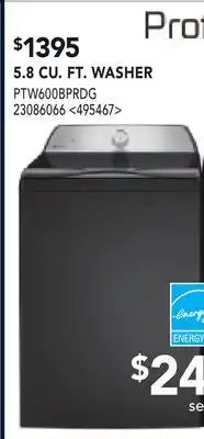 RONA 5.8 CU. FT. WASHER offer