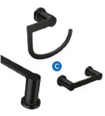 RONA MOEN's Rinza collection bathroom faucets and accessories offer