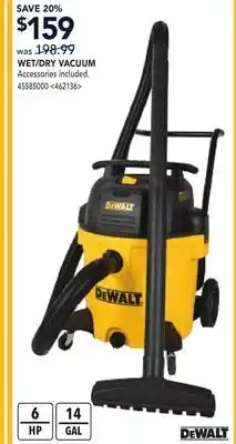 RONA WET/DRY VACUUM offer