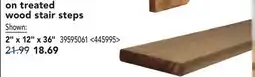 RONA On treated wood stair steps 2 X 12 x 36 offer