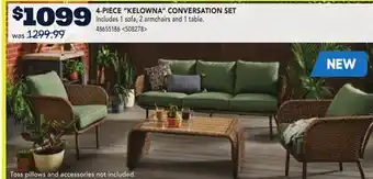 RONA 4-PIECE KELOWNA CONVERSATION SET offer