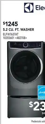 RONA ELECTROLUX 5.2 CU. FT. WASHER offer