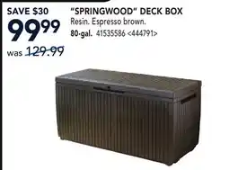 RONA SPRINGWOOD DECK BOX offer