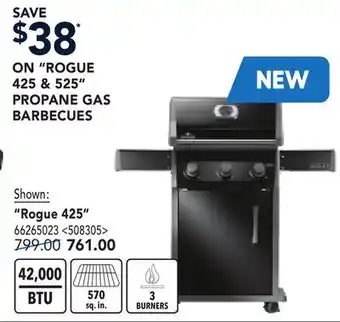 RONA ROGUE 425 & 525 PROPANE GAS BARBECUES offer