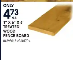 RONA 1 X 6 X 6' TREATED WOOD FENCE BOARD offer