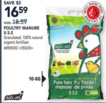 RONA POULTRY MANURE 5-3-2 offer