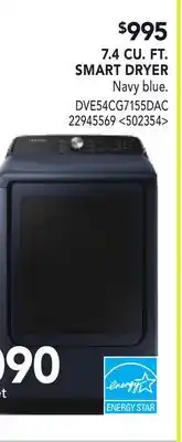 RONA SAMSUNG 7.4 CU. FT. SMART DRYER offer