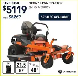 RONA ARIENS ICON LAWN TRACTOR offer