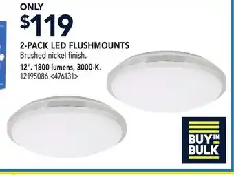 RONA 2-PACK LED FLUSHMOUNTS offer