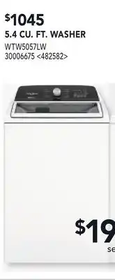 RONA WHIRLPOOL 5.4 CU. FT. WASHER offer