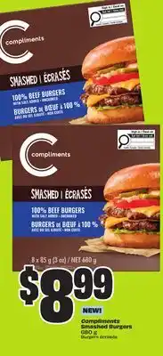 Chalo FreshCo Compliments Smashed Burgers 680 g offer