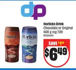 Chalo FreshCo Horlicks Drink Chocolate or Original 400 g offer