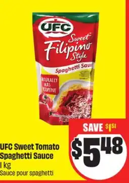 Chalo FreshCo UFC Sweet Tomato Spaghetti Sauce 1 kg offer