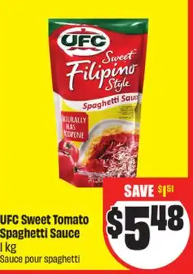 Chalo FreshCo UFC Sweet Tomato Spaghetti Sauce 1 kg offer