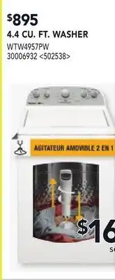 RONA WHIRLPOOL 4.4 CU. FT. WASHER offer