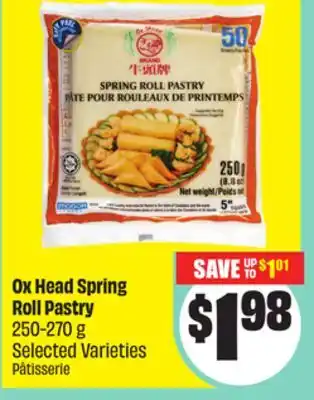 Chalo FreshCo Ox Head Spring Roll Pastry 250-270 g Selected Varieties offer